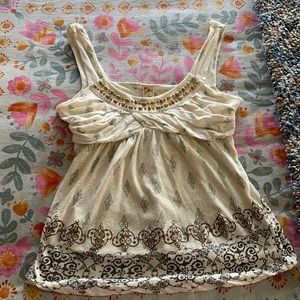 Women’s beaded tank M Anthropology